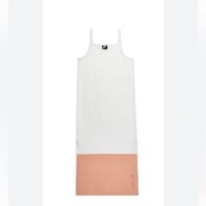 Nike sport Cream and Peach Midi with slit Dress